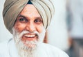 Amritsar, India Ã¢â¬â August 15, 2016: Smiling sikh portrait in the Sikhism holy Amritsar city